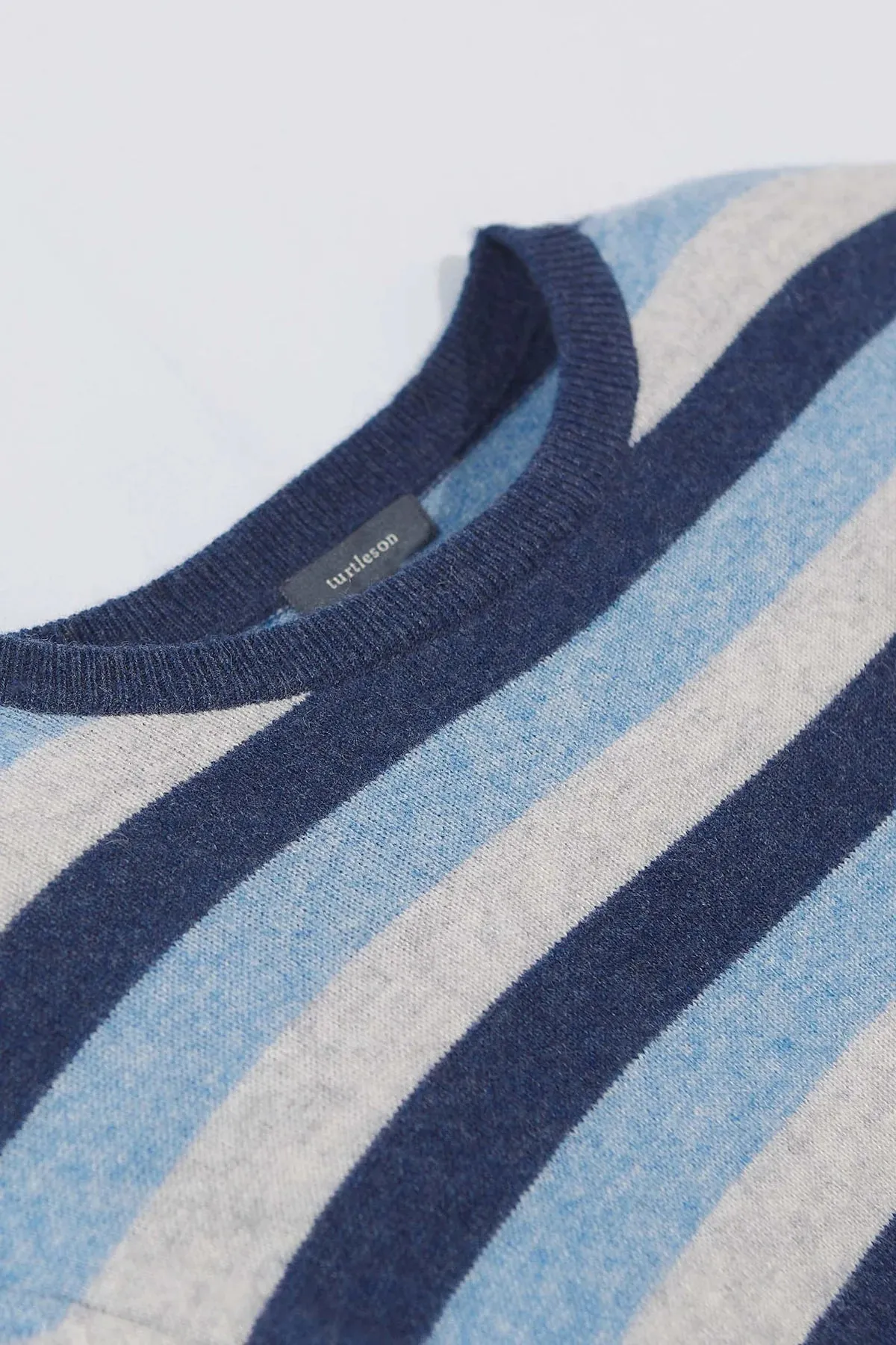 Bishop Stripe Cashmere Crewneck