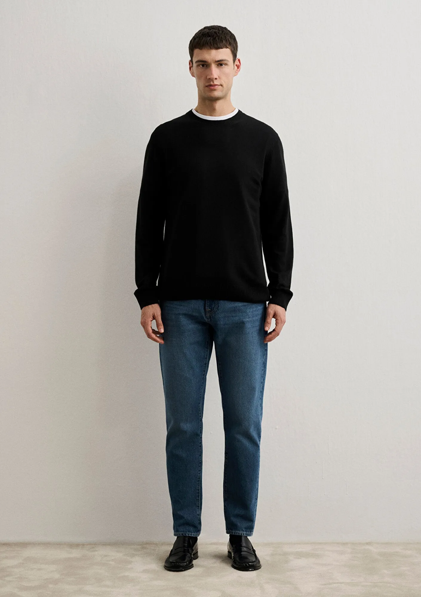 Black Cashmere Blend Sweater