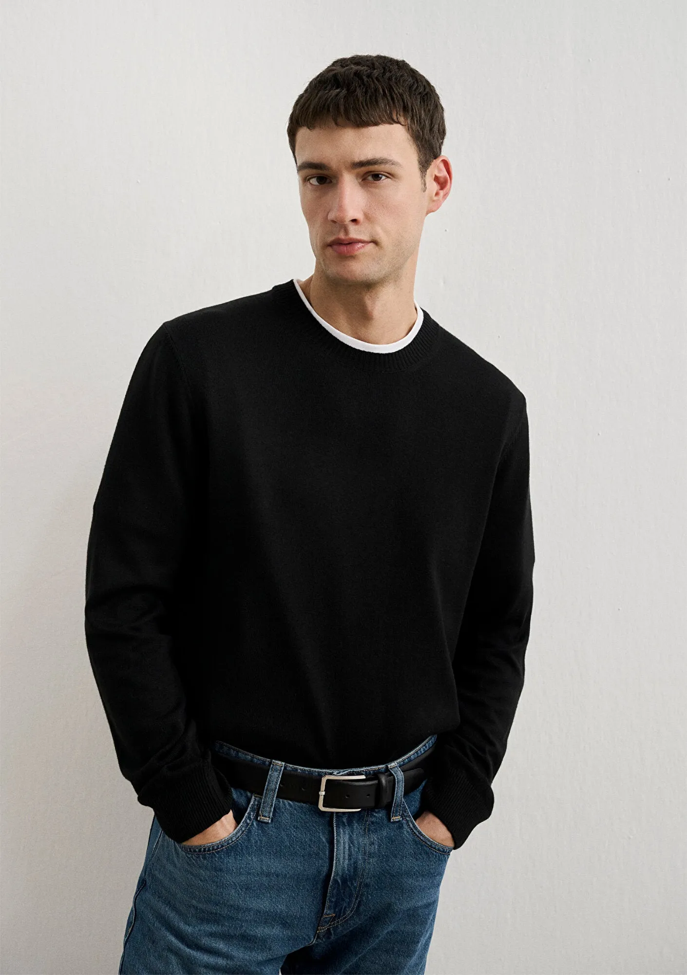 Black Cashmere Blend Sweater