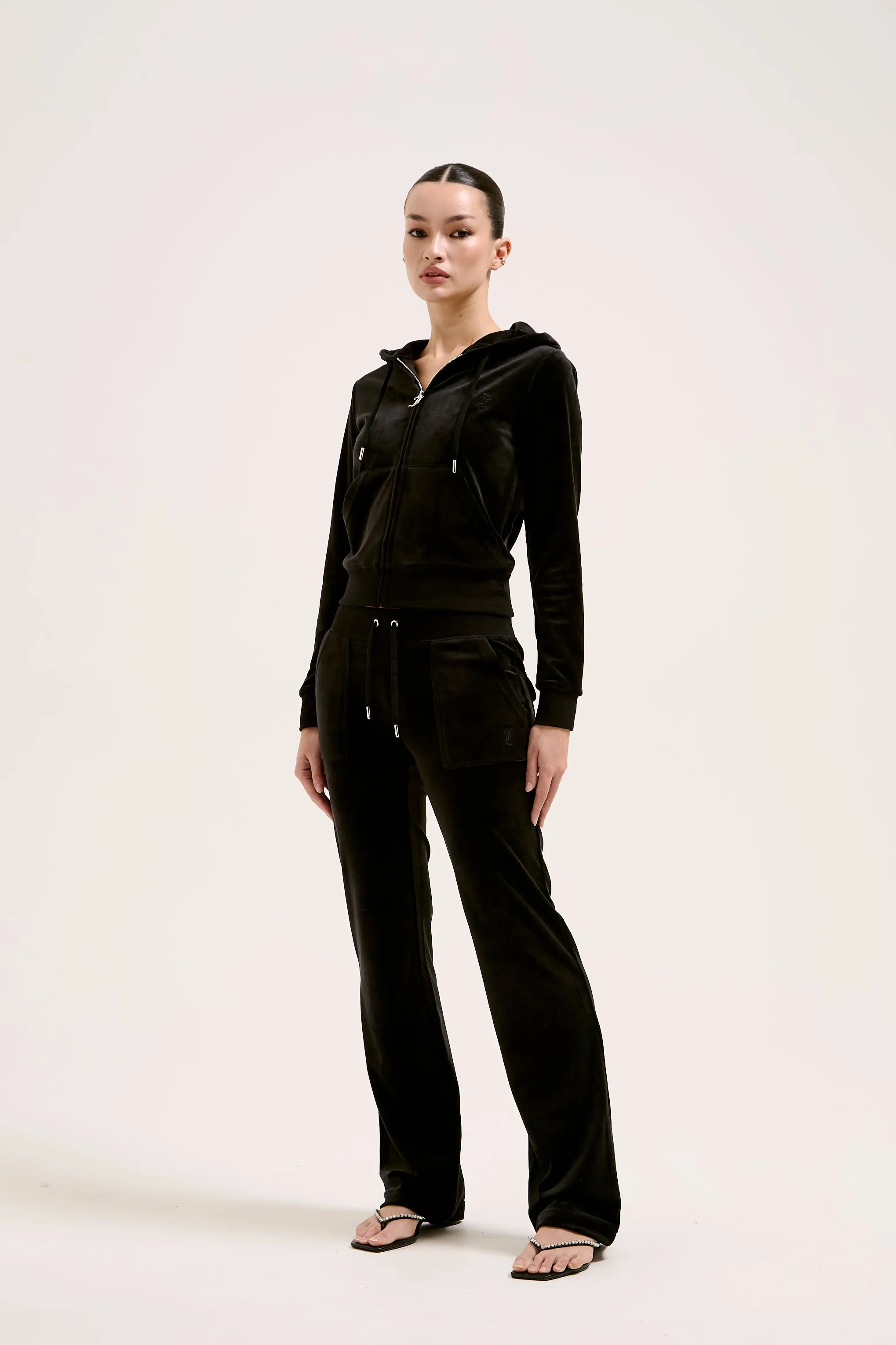 BLACK CLASSIC VELOUR ROBERTSON HOODIE
