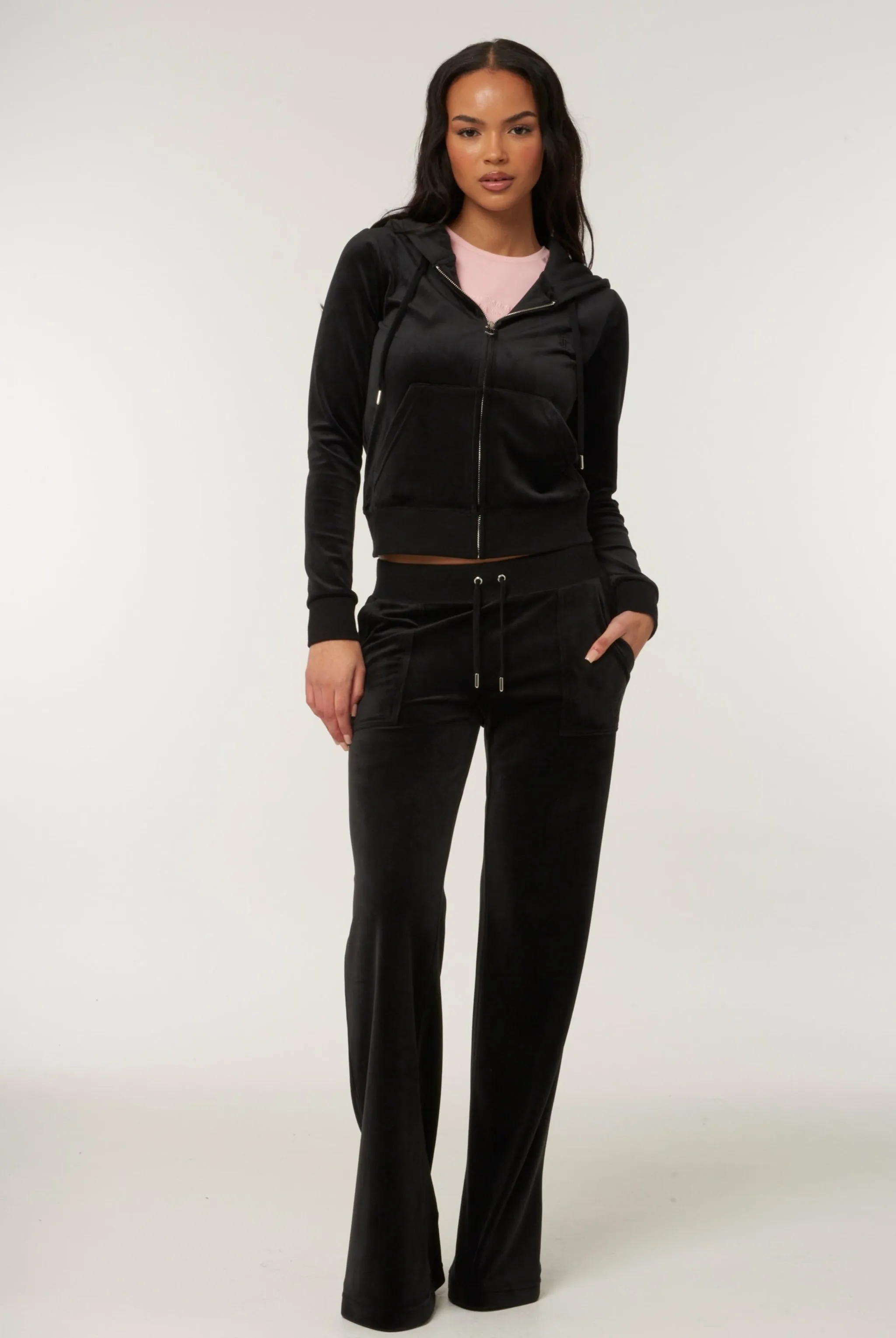 BLACK CLASSIC VELOUR ROBERTSON HOODIE