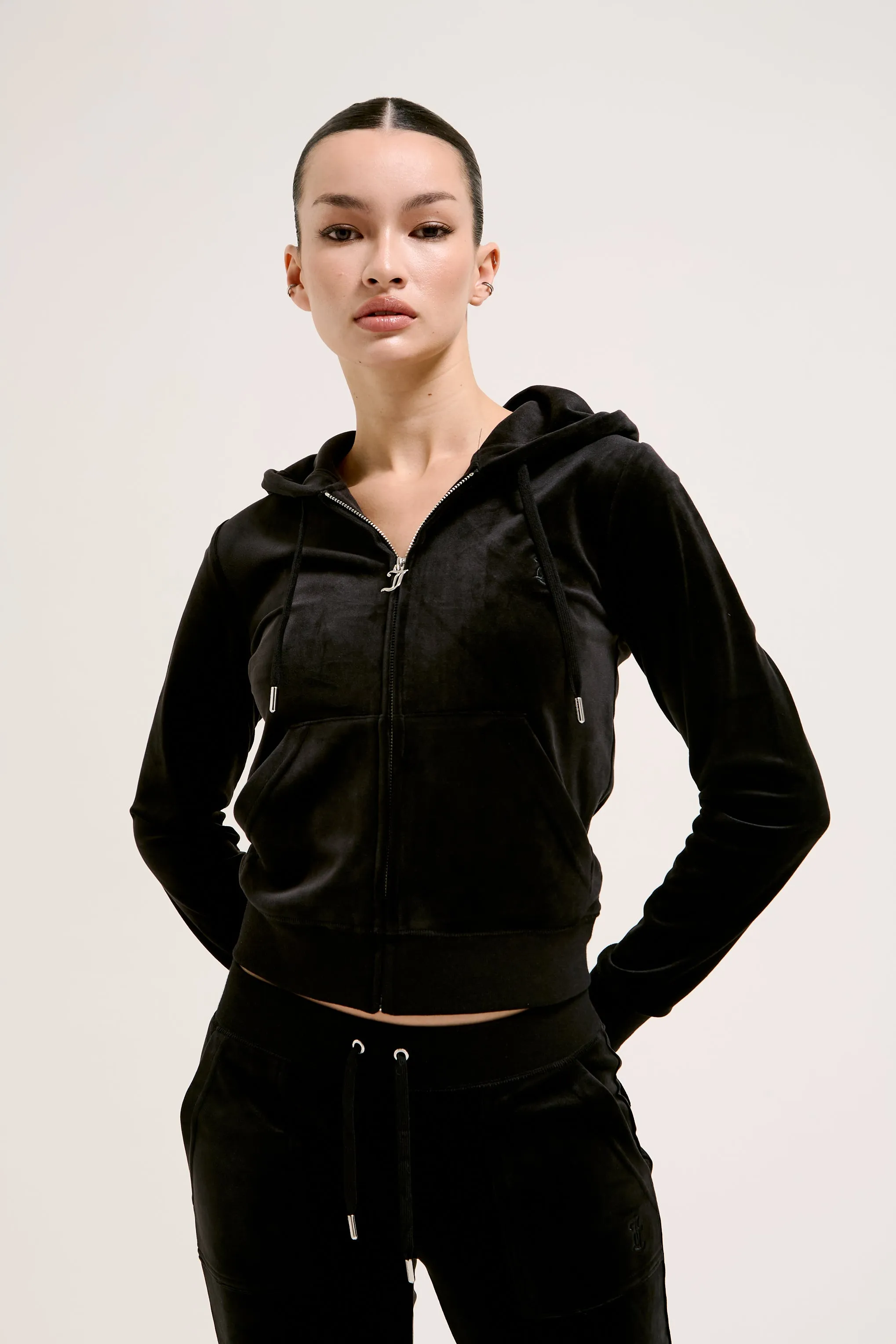 BLACK CLASSIC VELOUR ROBERTSON HOODIE