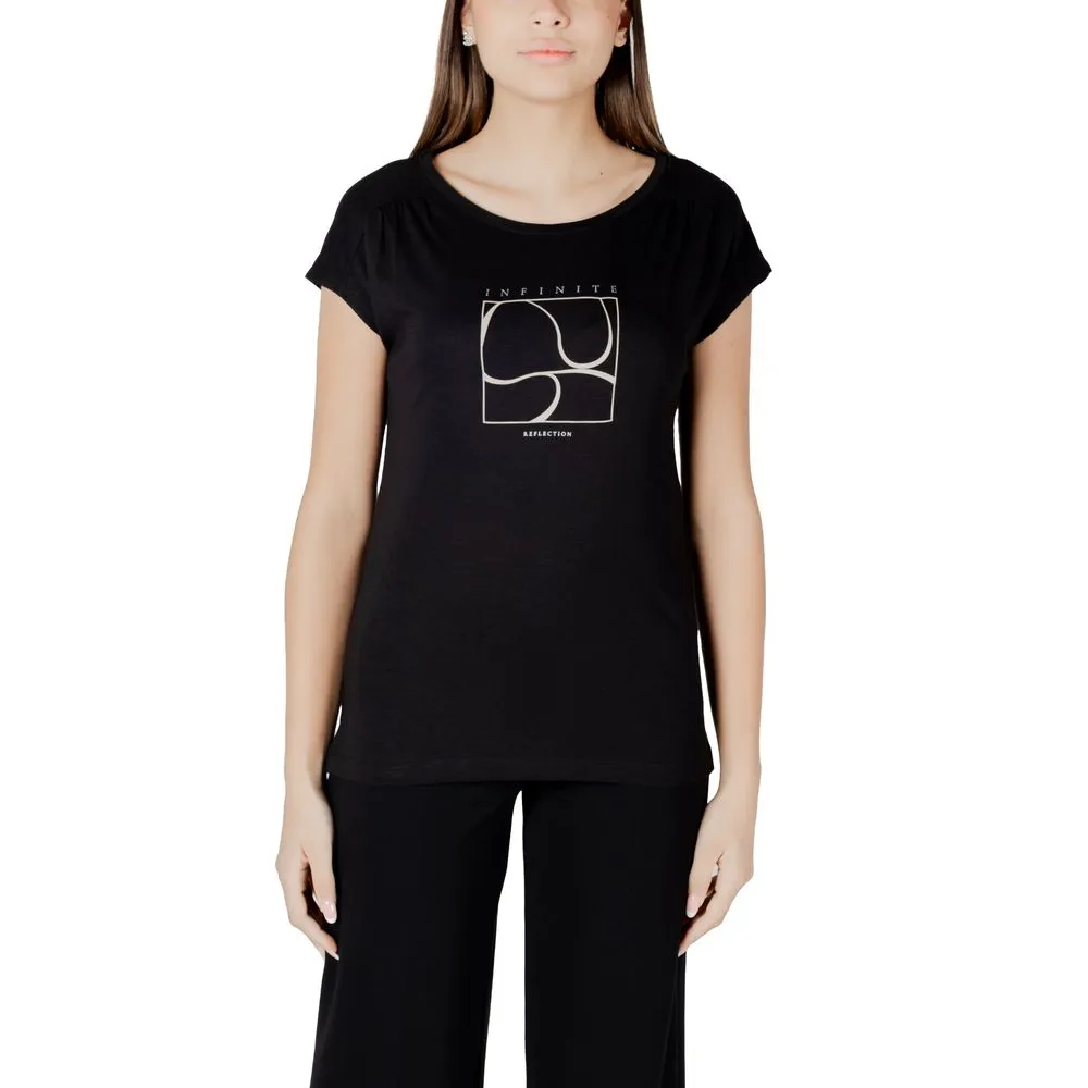 Black Cotton Tops & T-Shirt