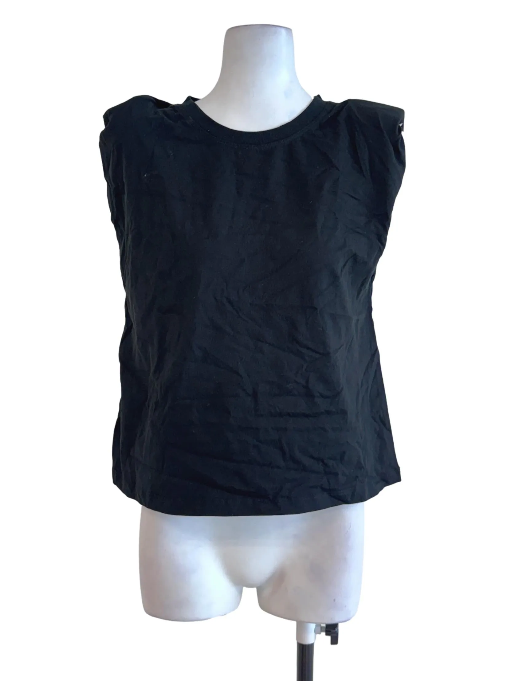 Black Plain Cotton Top