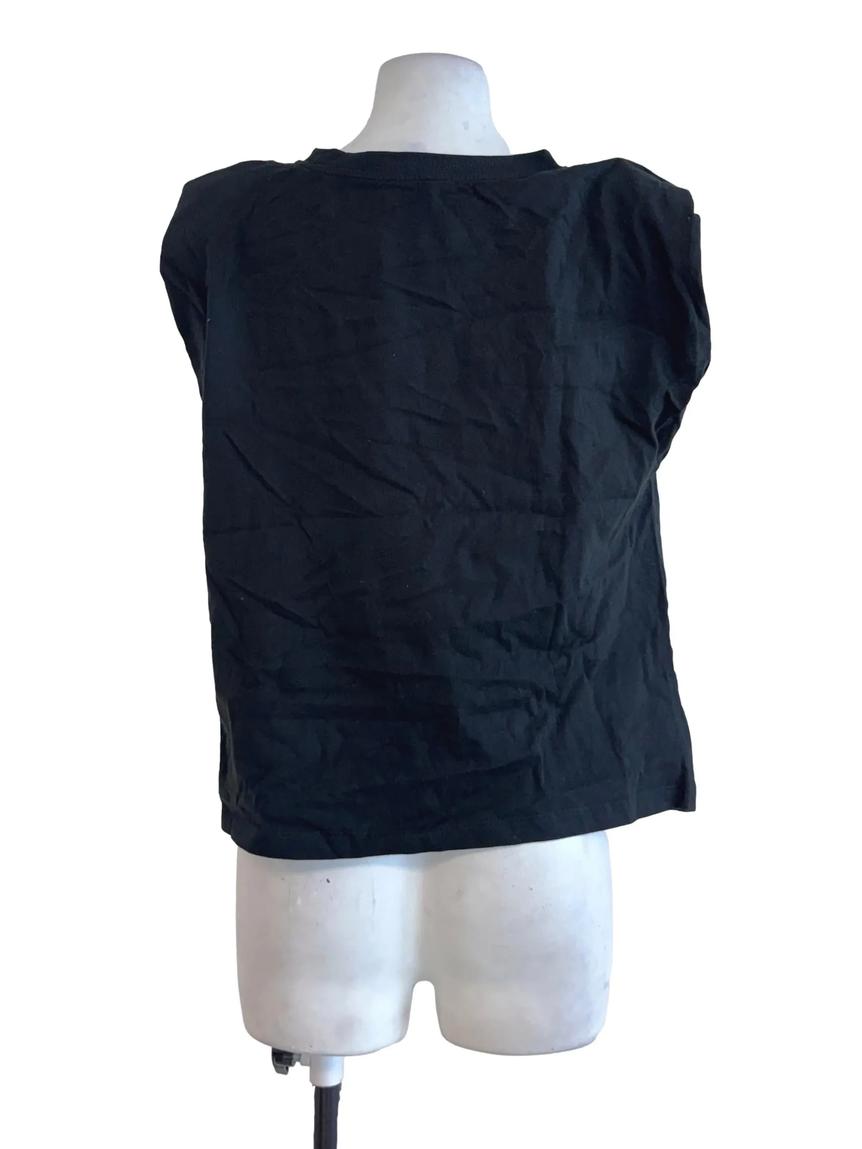 Black Plain Cotton Top