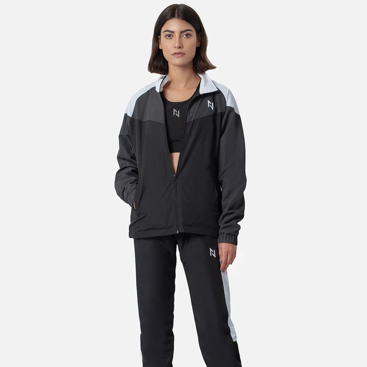 Black Supersoft Tracksuit Jacket