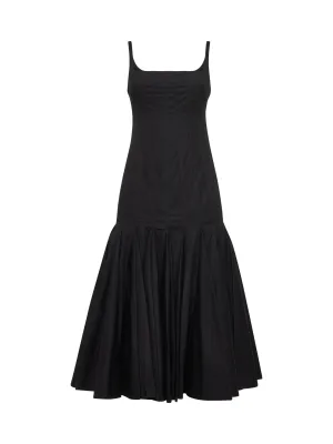 Black The Agave midi dress