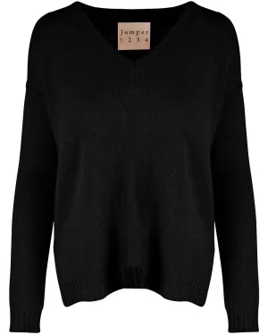 Black V Neck Sweater