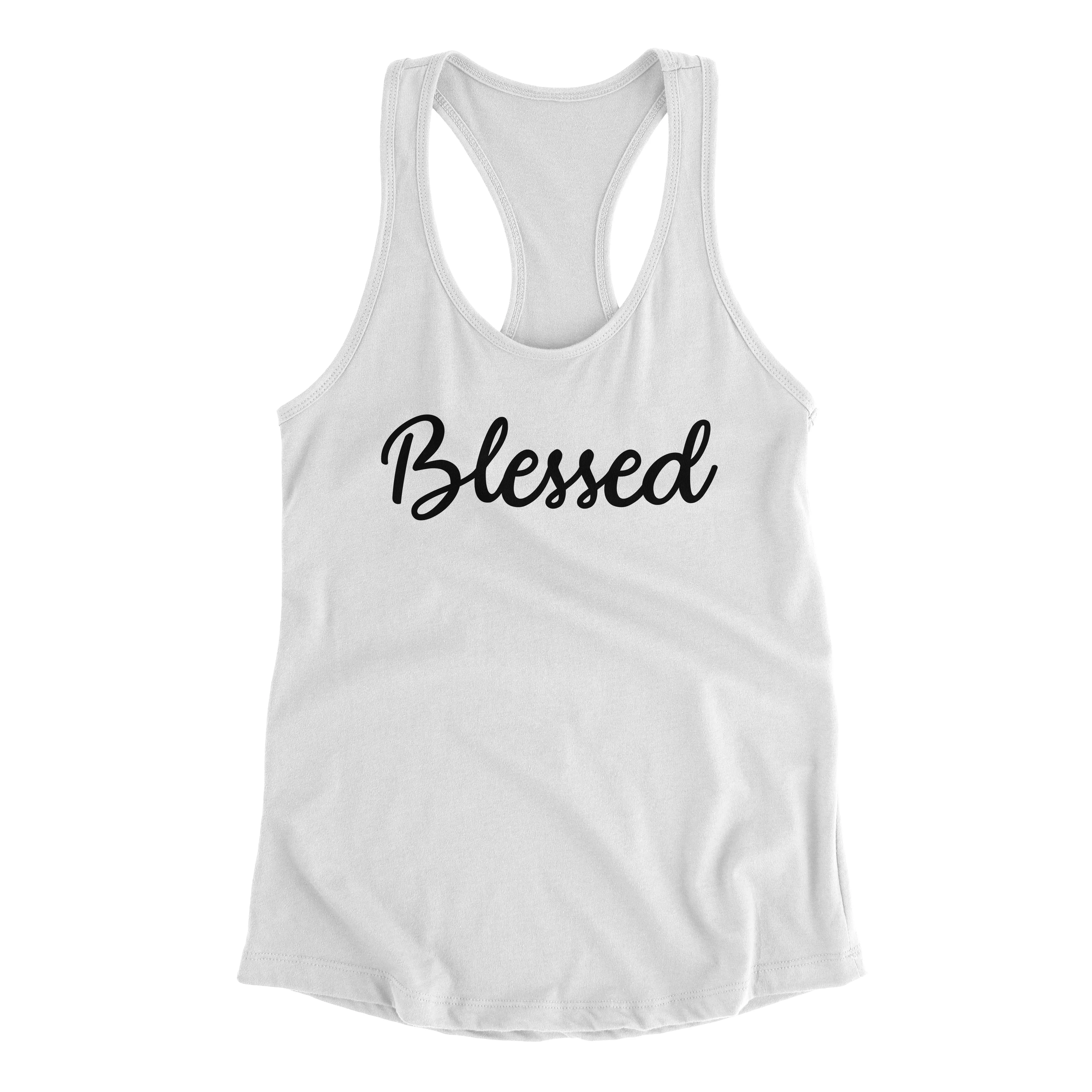 Blessed Christian Racerback Tank Top for Juniors