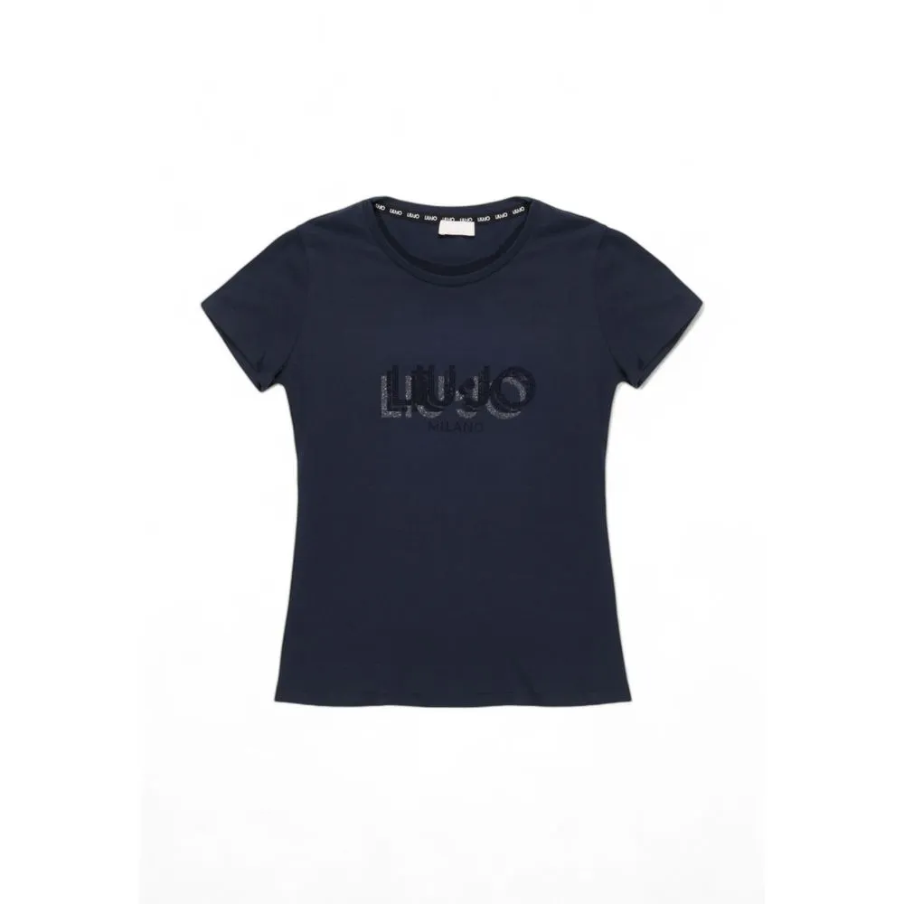 Blue Cotton Tops & T-Shirt