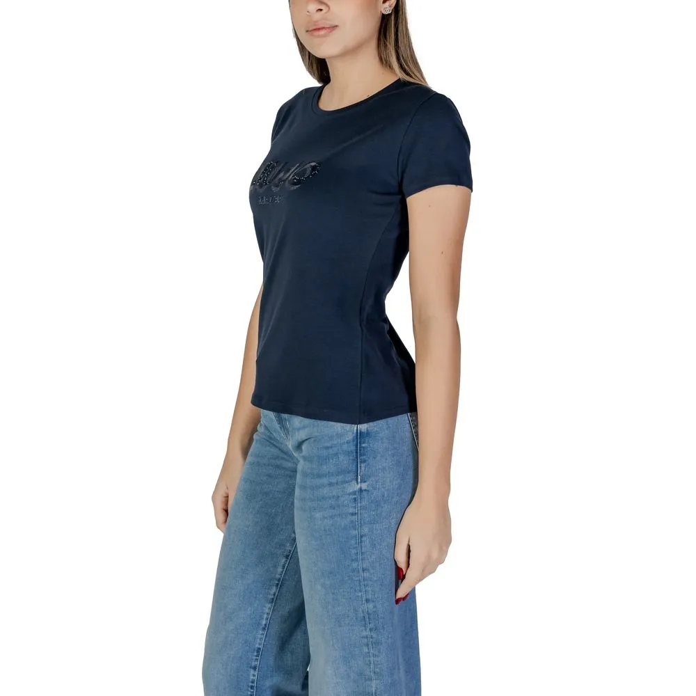Blue Cotton Tops & T-Shirt