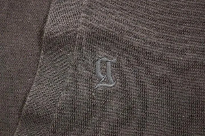 Blue wool cardigan sweater