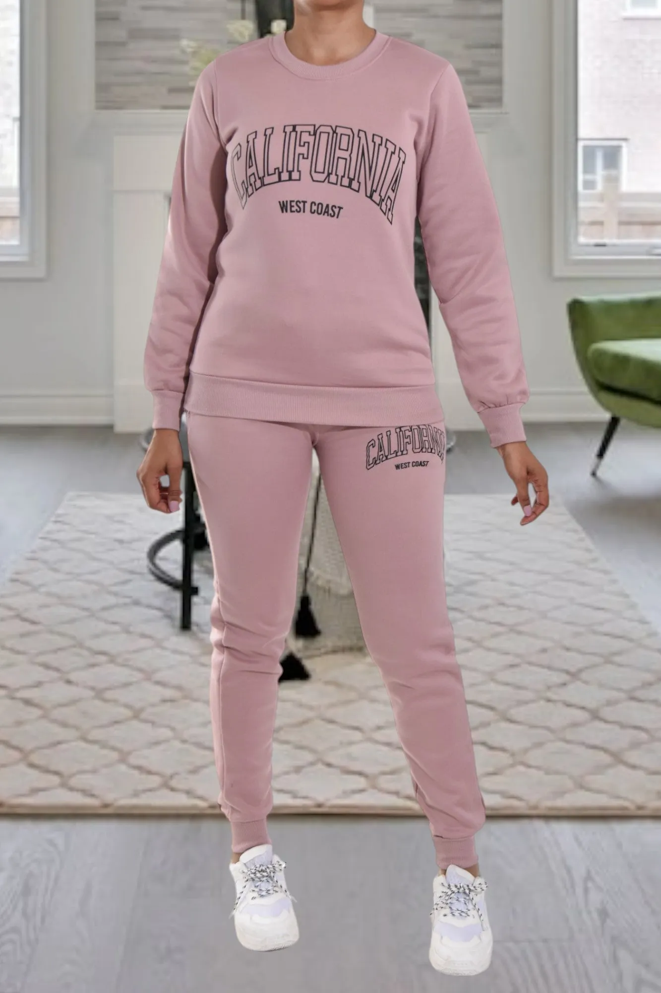 Blush California Fleece Tracksuit Set