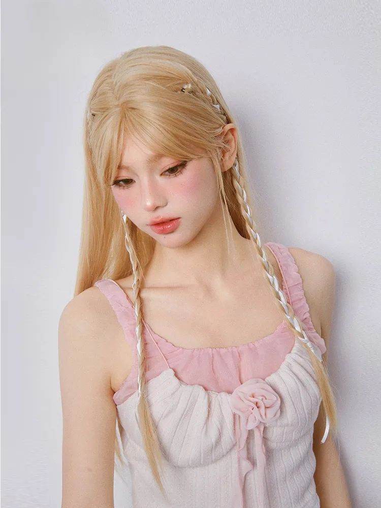 Blush Petal Ribbon Brooch