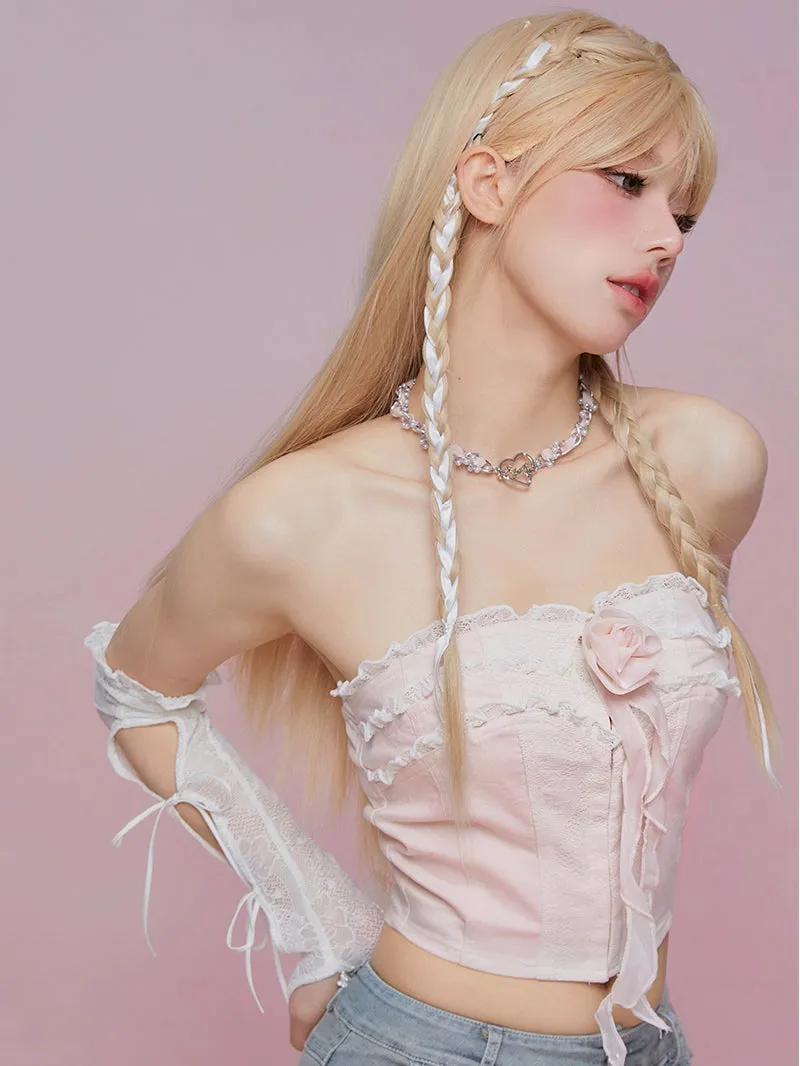 Blush Petal Ribbon Brooch