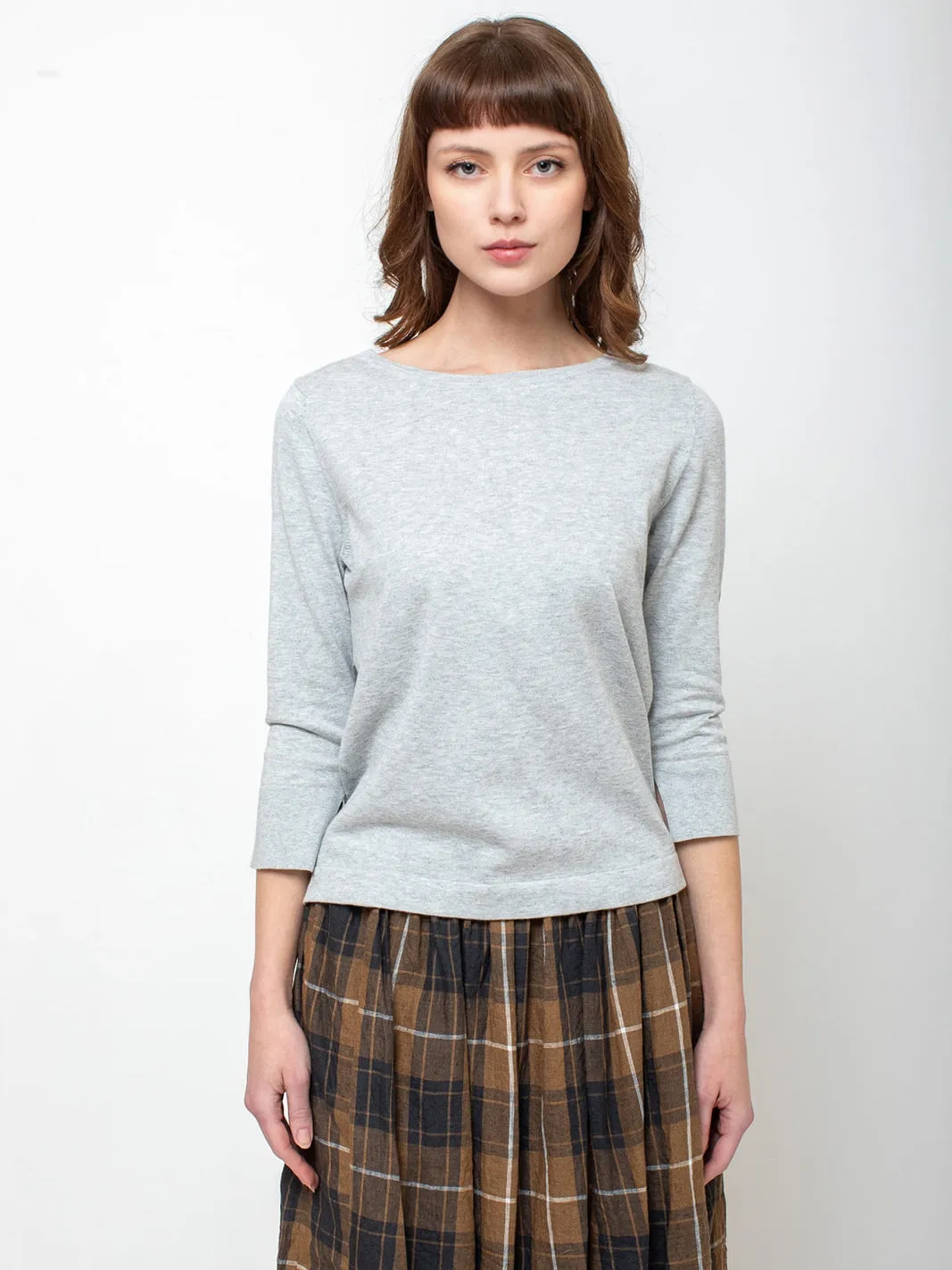 Boatneck Sweater - Grey
