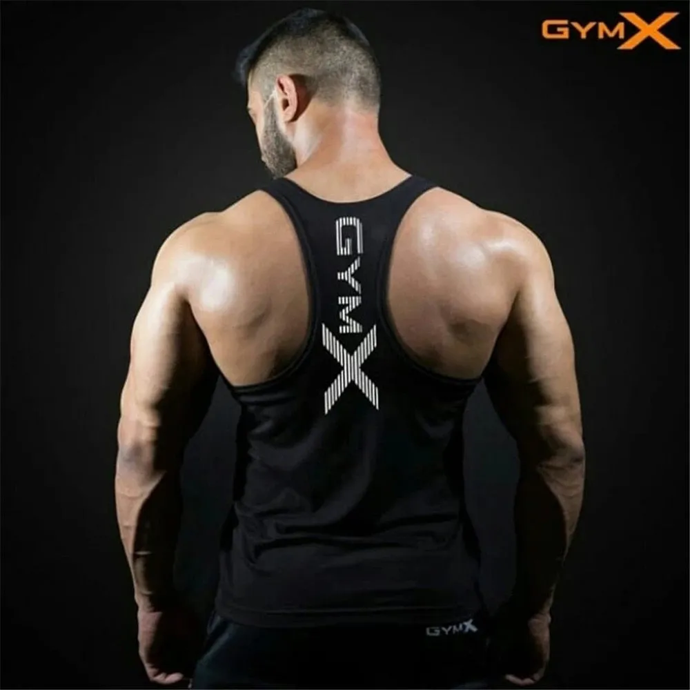 Bodybuilding Tight Cotton Tank Tops Summer Jogger Workout Sleeveless shirt Man Sling Vest Male Gyms Fitness Brand Clothing