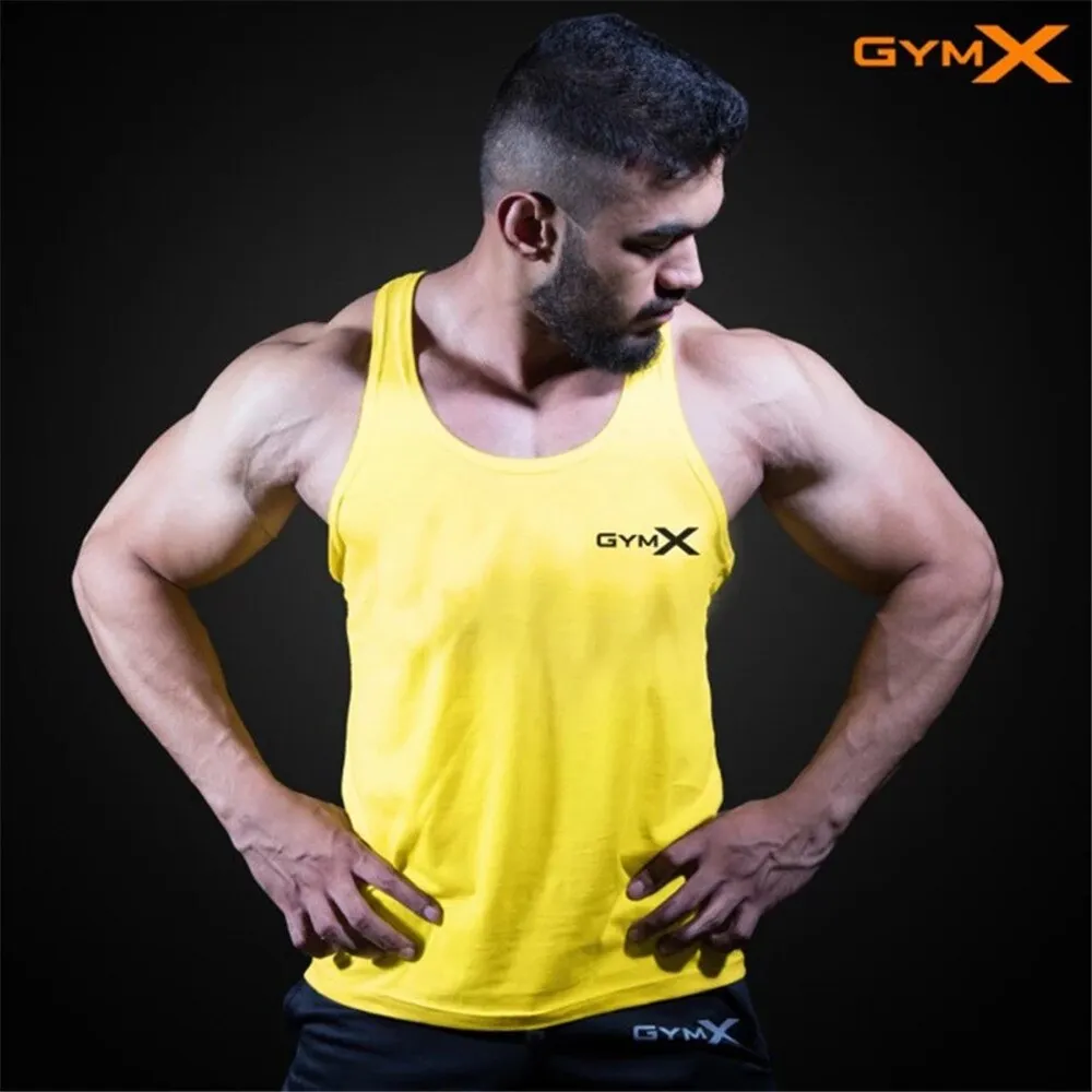 Bodybuilding Tight Cotton Tank Tops Summer Jogger Workout Sleeveless shirt Man Sling Vest Male Gyms Fitness Brand Clothing