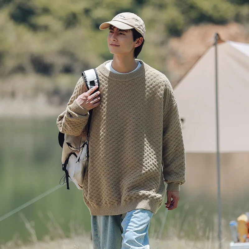 Bonsir New  Winter Warm Retro solid color Sweater Men TrendTurtleneck Mens Pullover thick Slim Sweaters Tops Knitted Men's Jumper