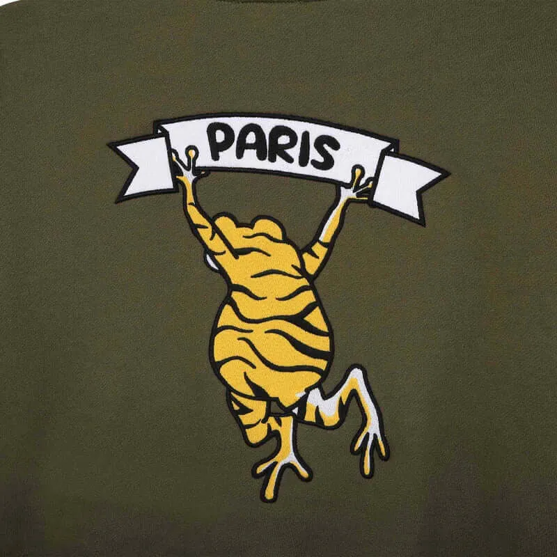 Boys 'TOKYO PARIS' Khaki Hoodie