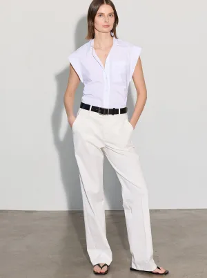 BRANDO Sleeveless Shirt White