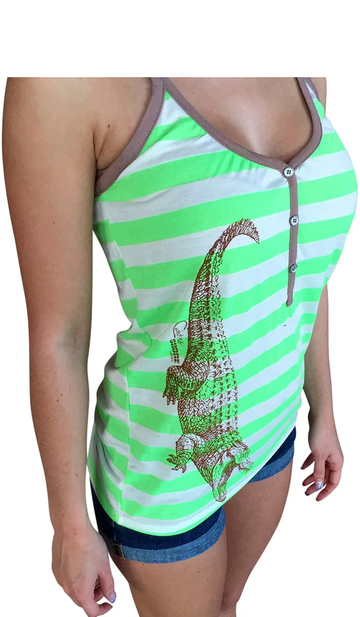 Breathe Easy Alligator Racerback Tank Top