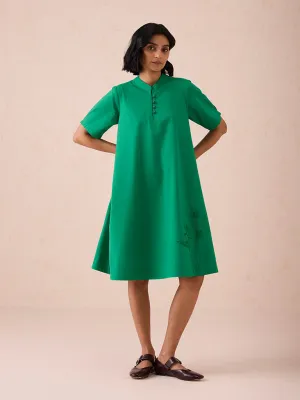Bright Blessings Mandarin Collar Dress