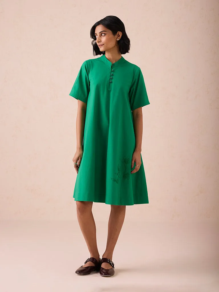 Bright Blessings Mandarin Collar Dress