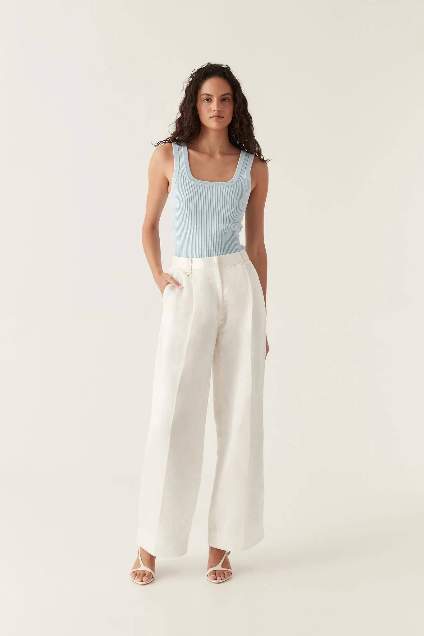 Bronte Scoop Neck Rib Tank