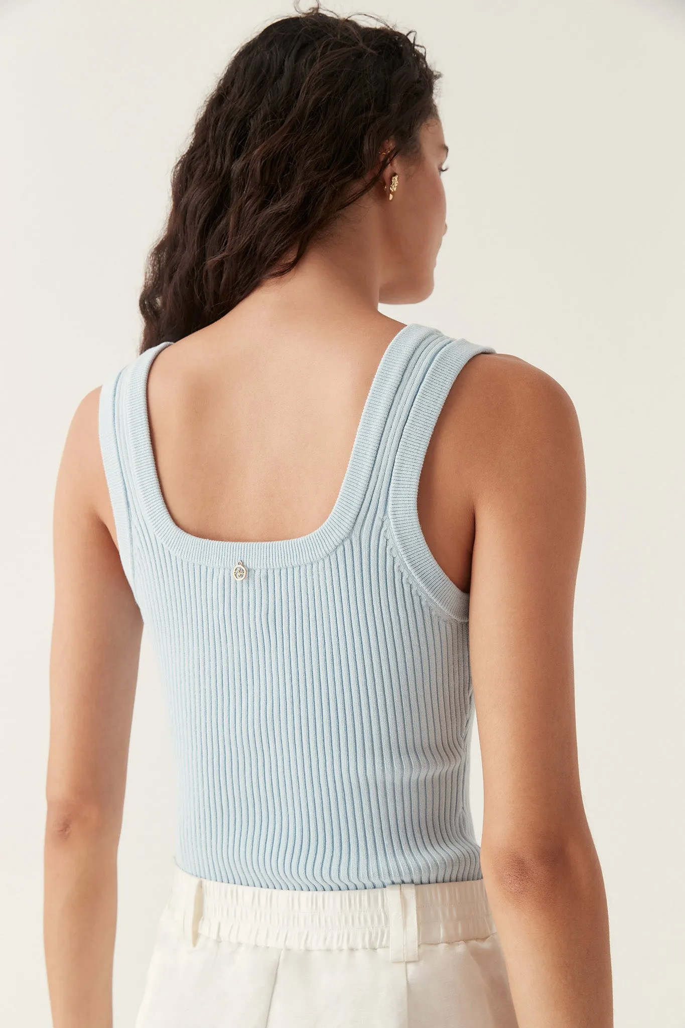 Bronte Scoop Neck Rib Tank