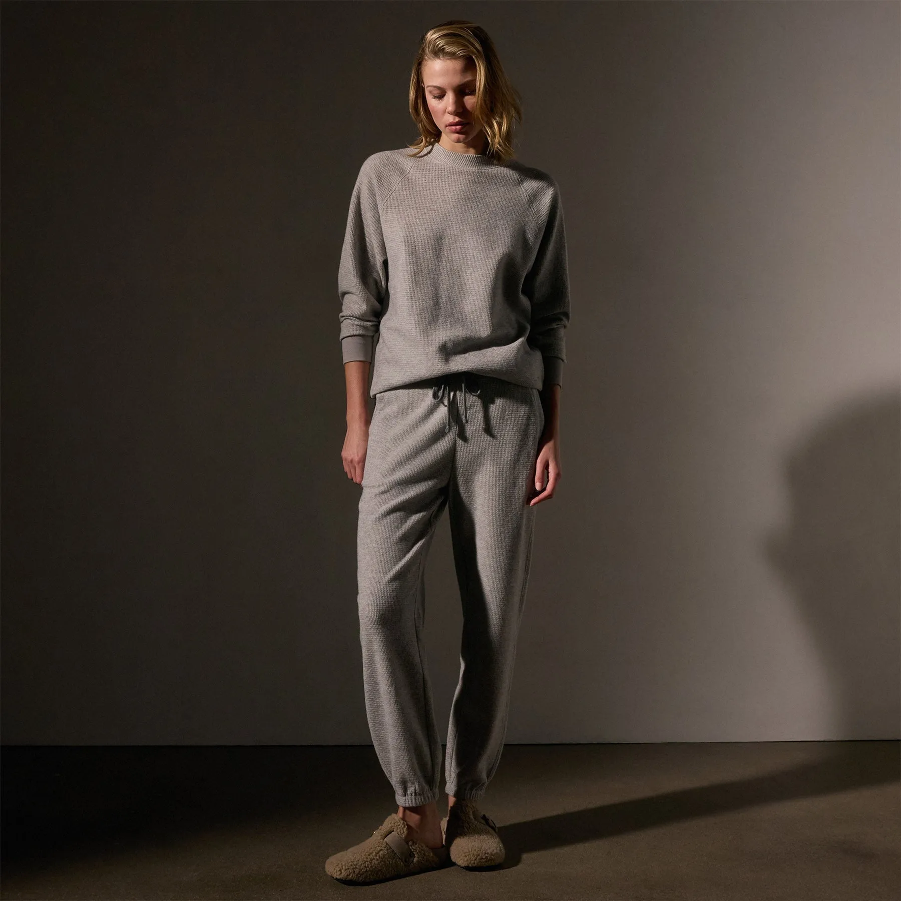 Brushed Thermal Sweat Pant - Heather Grey