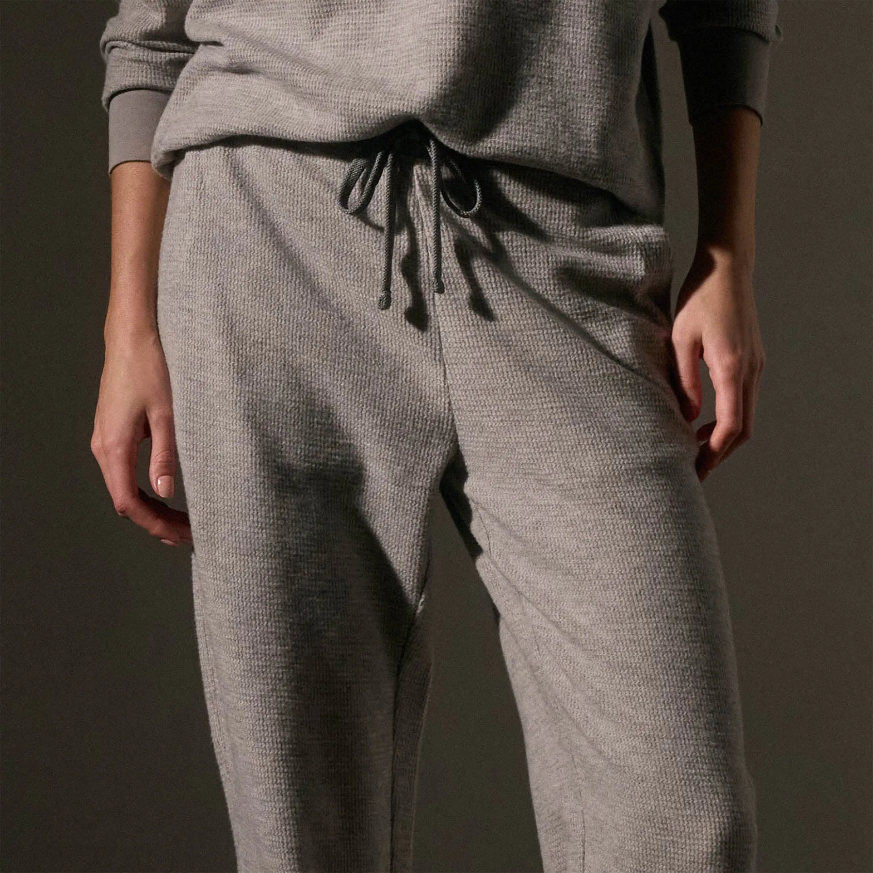 Brushed Thermal Sweat Pant - Heather Grey
