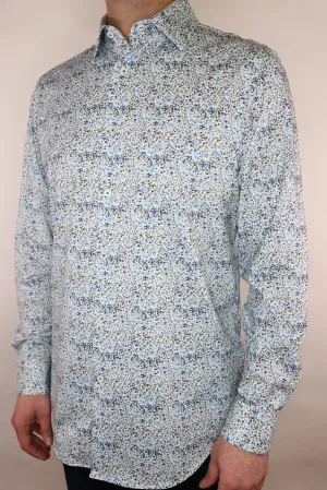 Bugatchi OoohCotton Stretch Abstract Print Shirt