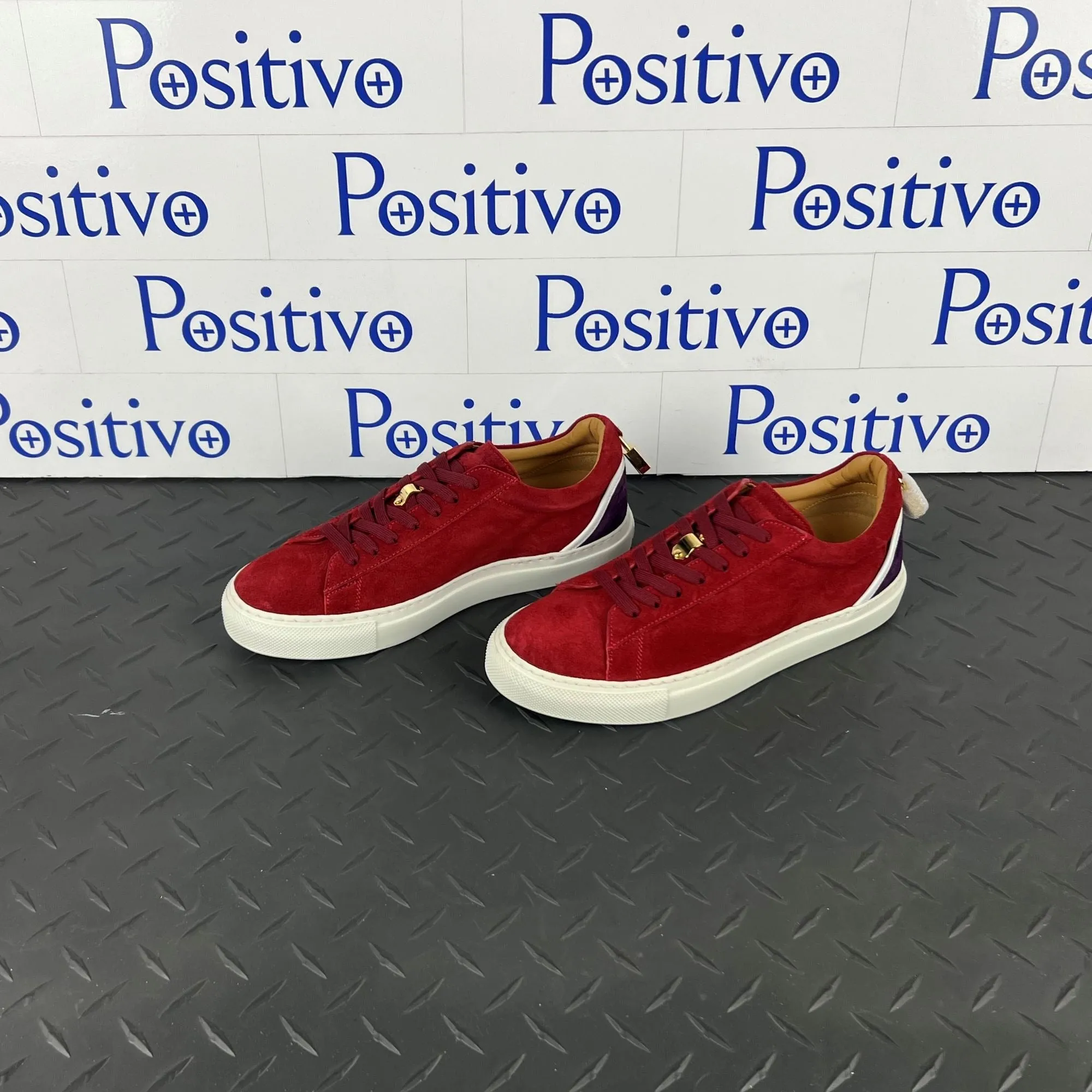 Buscemi Women's Tennis Lock Ramino Leather Sneakers SAMPLE