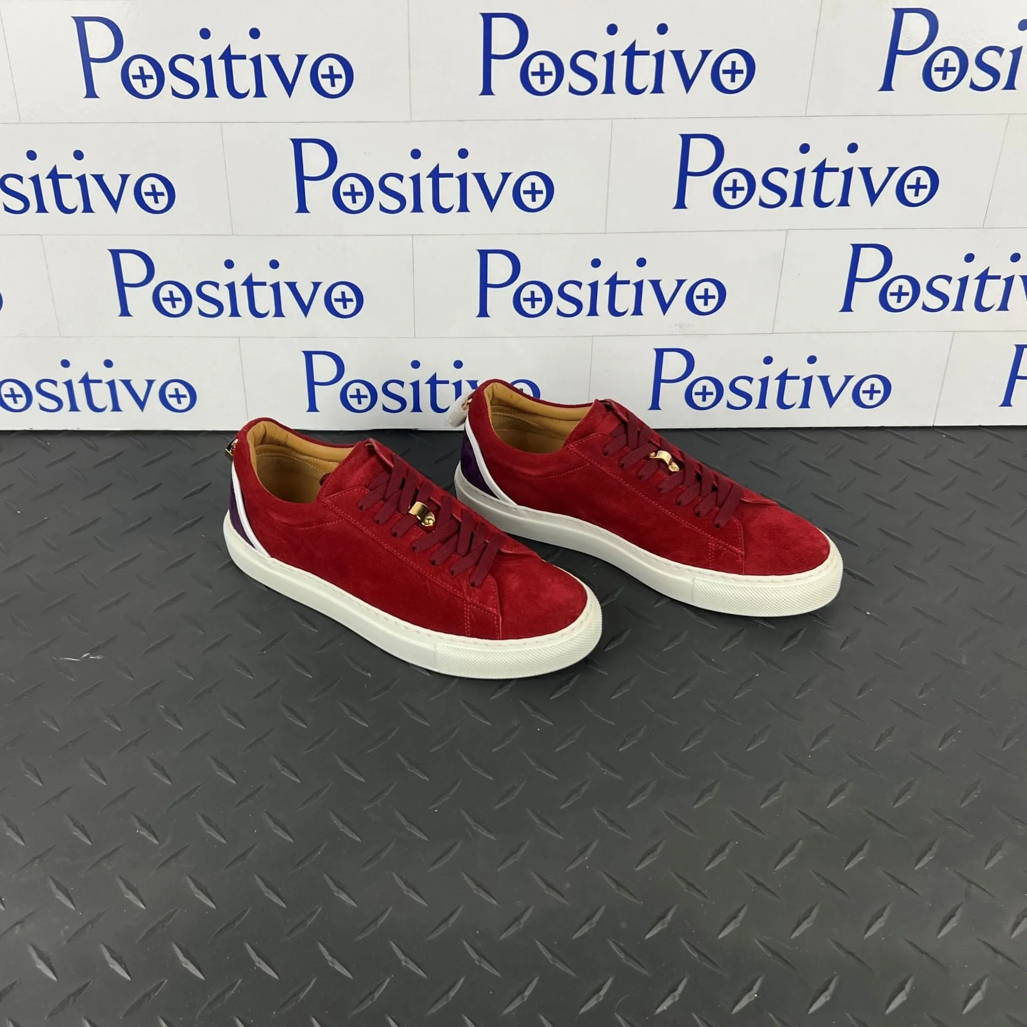 Buscemi Women's Tennis Lock Ramino Leather Sneakers SAMPLE