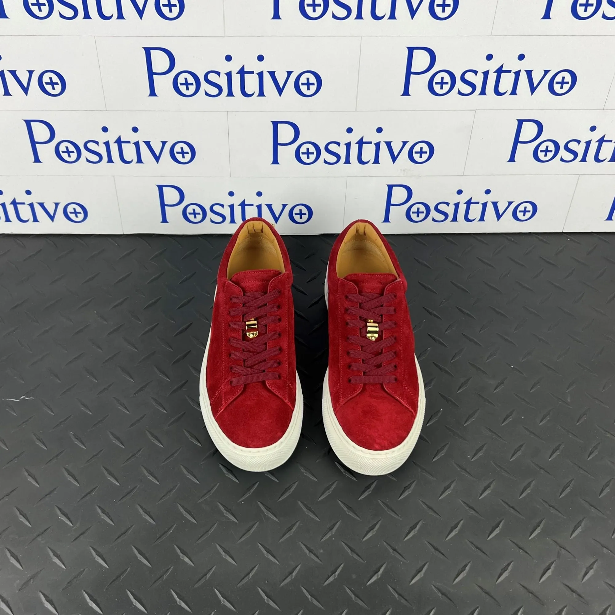 Buscemi Women's Tennis Lock Ramino Leather Sneakers SAMPLE