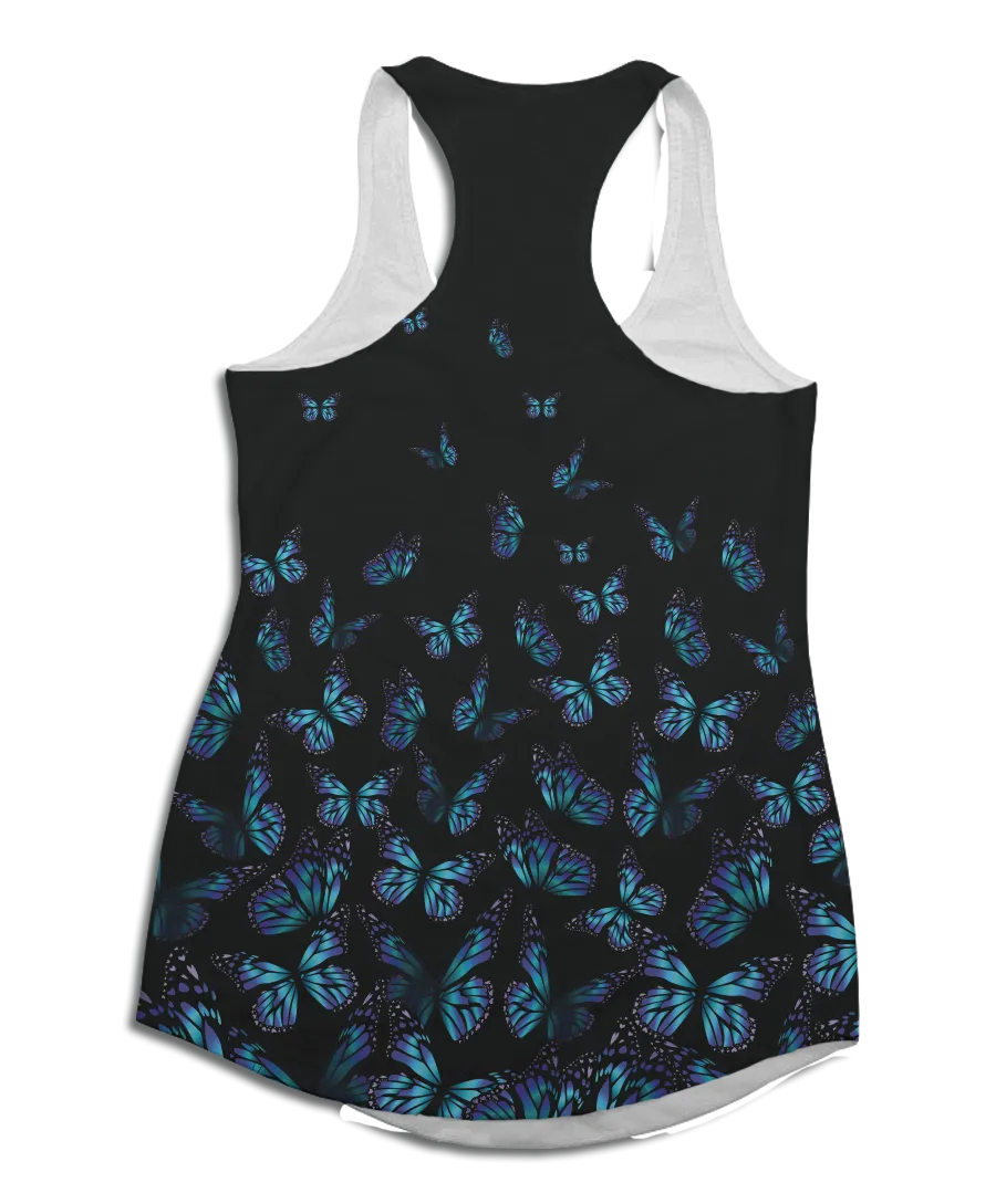 Butterflies In Flight Racerback Tank Top