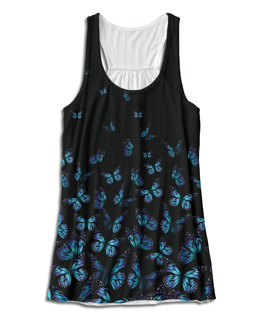 Butterflies In Flight Racerback Tank Top