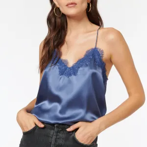 Cami NYC Racer Charmeuse Cami Coastal