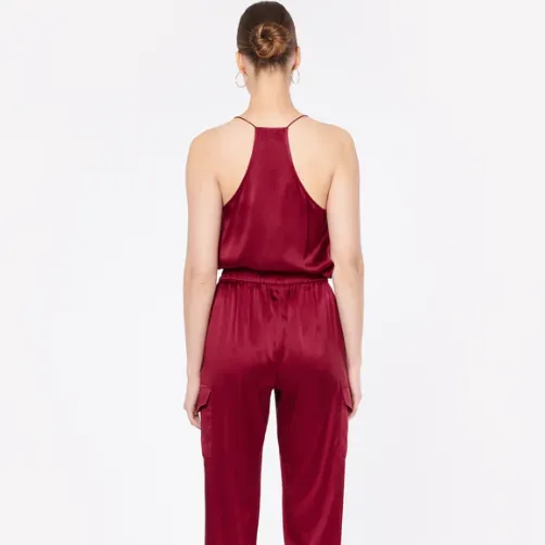 Cami NYC Racer Charmeuse Cami Mulled Wine