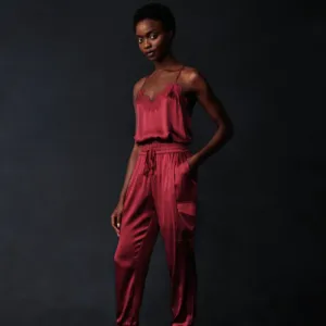 Cami NYC Racer Charmeuse Cami Mulled Wine