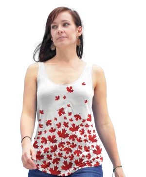 Canadian Maple Leaf Racerback Tank Top