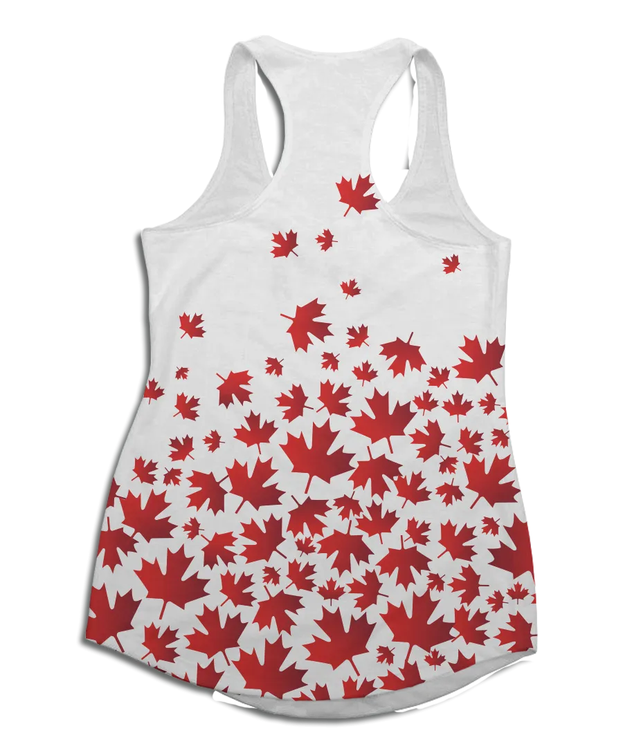 Canadian Maple Leaf Racerback Tank Top