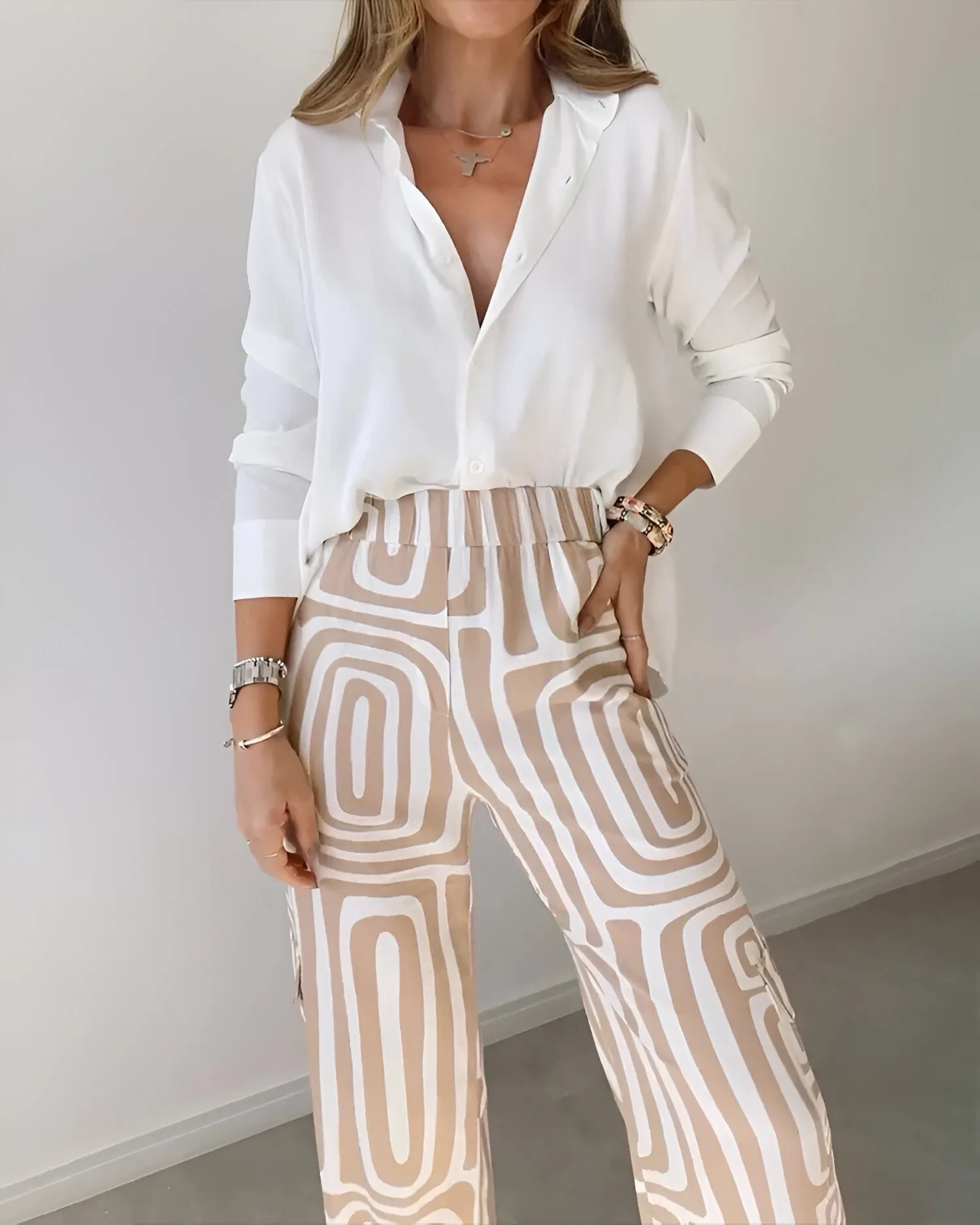 Candela | Elegant Two-Piece Set (Free Blouse)
