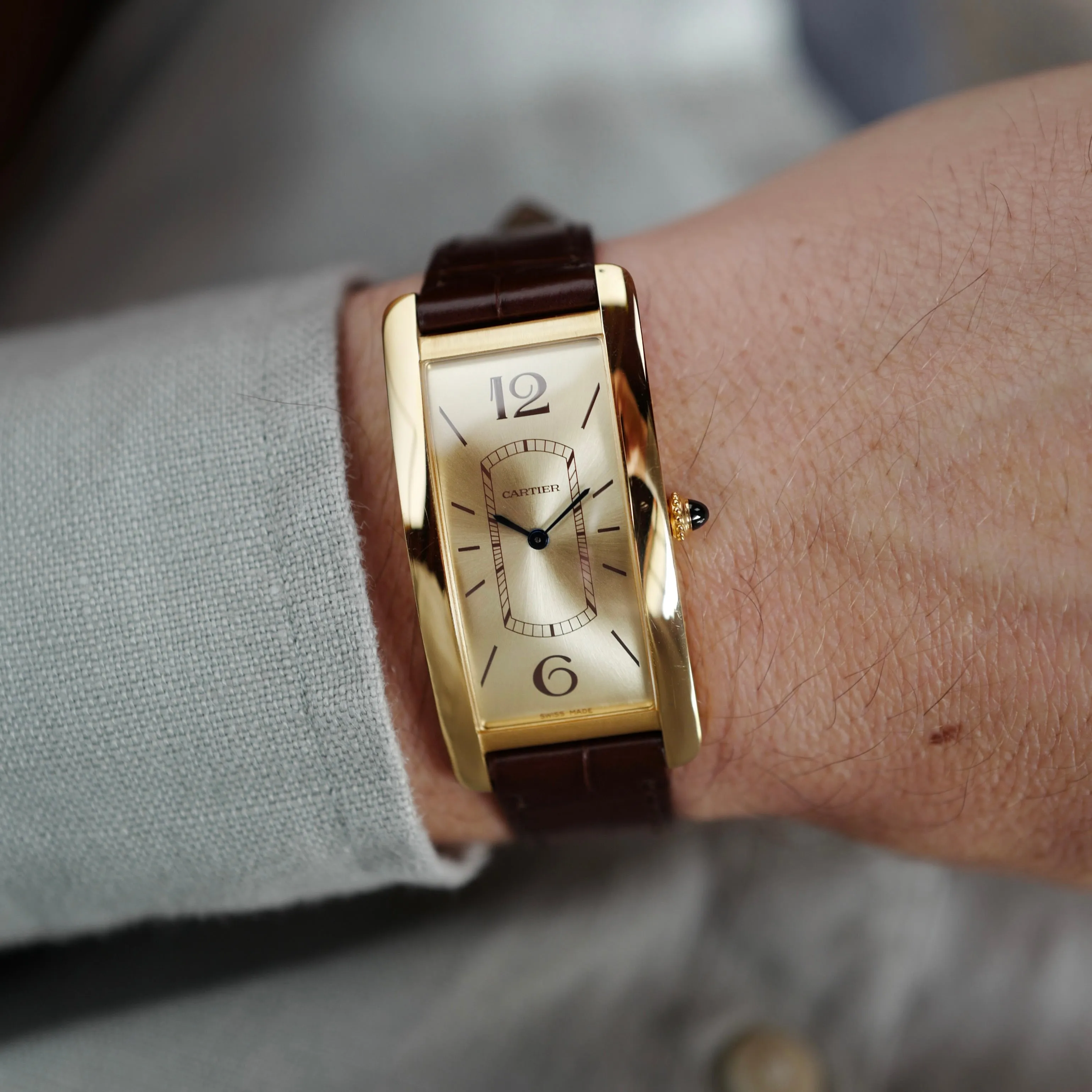 Cartier Yellow Gold Tank Cintree Watch Ref. 4123 (NEW ARRIVAL)