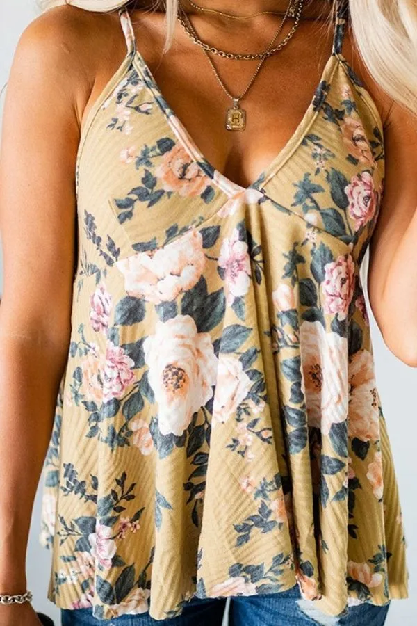 Casual Floral Print Camisole