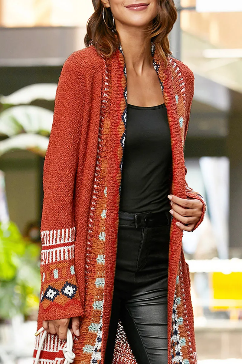 CF0368 Bohemian Tassels Cardigan