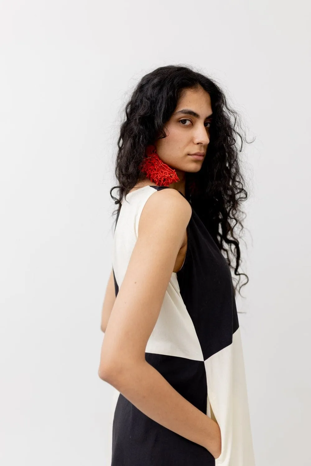 Chalk and Coal Color Block Dress