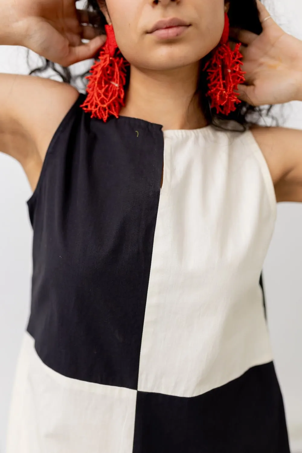 Chalk and Coal Color Block Dress