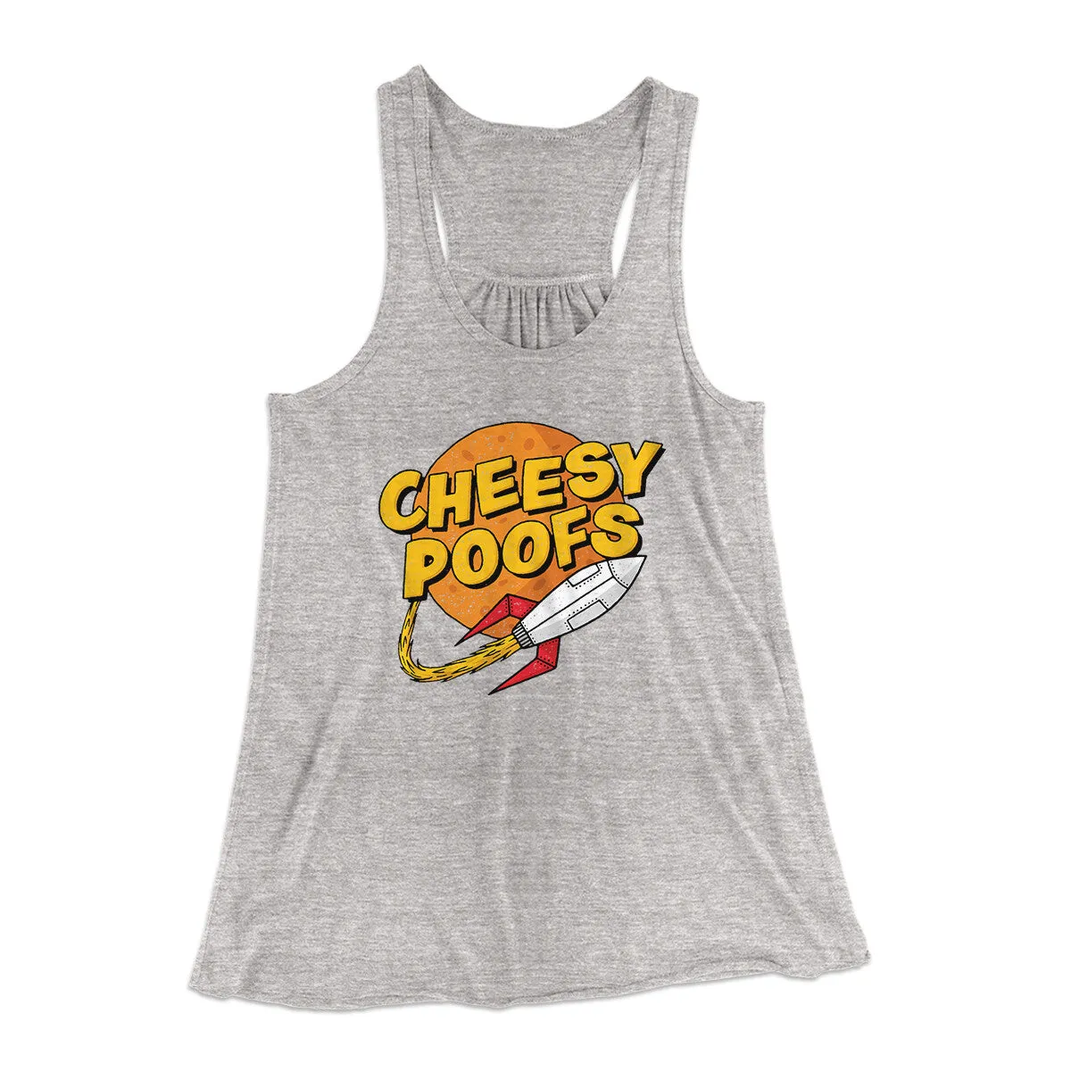 Cheesy Poofs Women's Flowey Racerback Tank Top